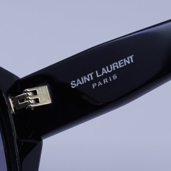 Saint Laurent SL M8/FN 001 Sunglasses Black Square Frame, Grey Gradient Lenses - Picture 8 of 11